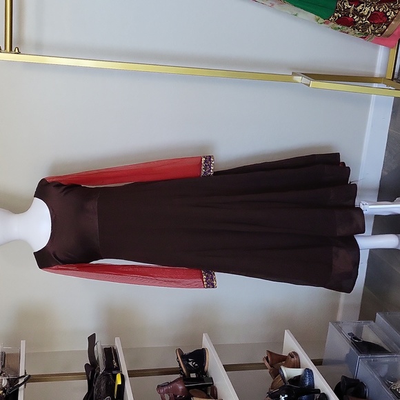 Chiffon Pakistani Embroidered Gorgette Traditional Beautiful Stunning Size 8 - Picture 7 of 13